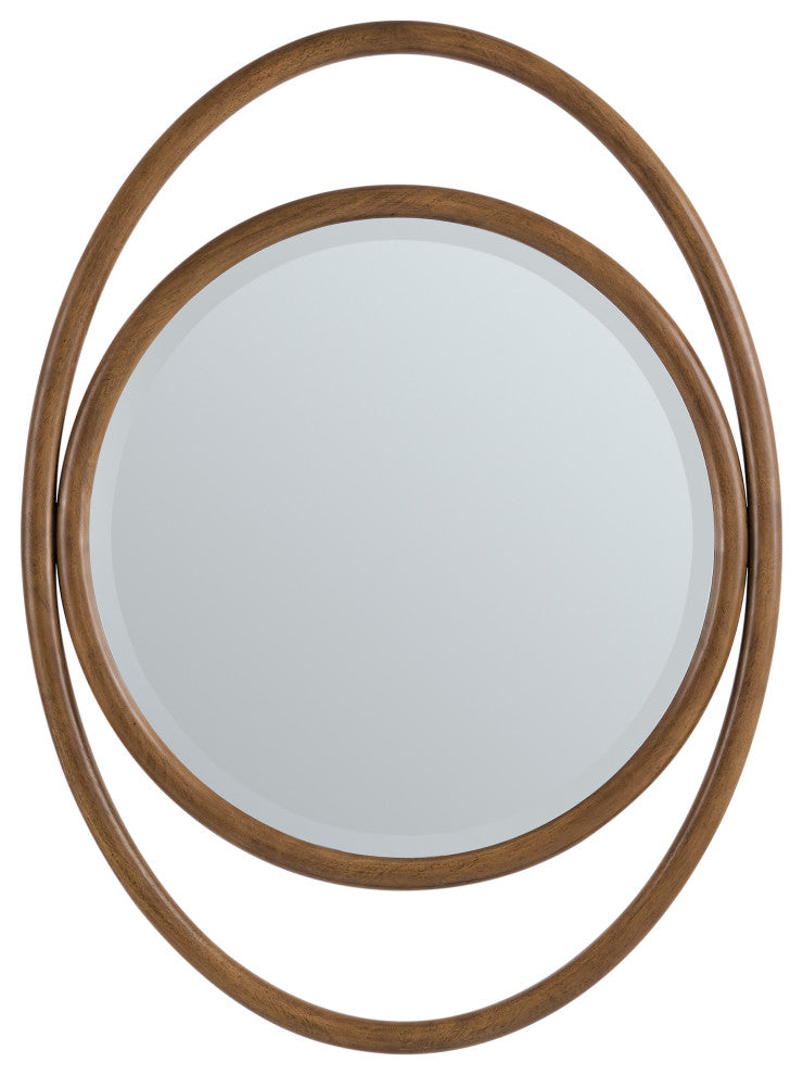 Esca 28" Mirror, Mid-Century Walnut