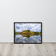 Autumn Reflections Rural Landscape Framed Photo Paper Wall Art Prints, Black, 18" X 24"