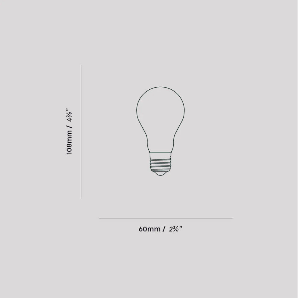 Globe Light Bulb 2000-3000K E26 Matte, Set of 10