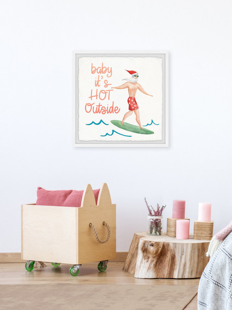 "It's Hot Outside" Framed Painting Print, 18x18