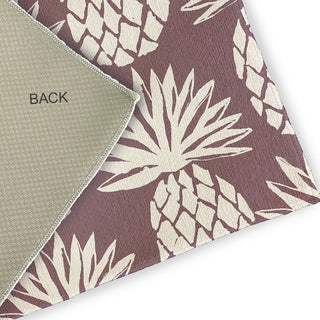 4' x 6' Pineapple Pattern Indoor/Outdoor Rug, Dusty Purple