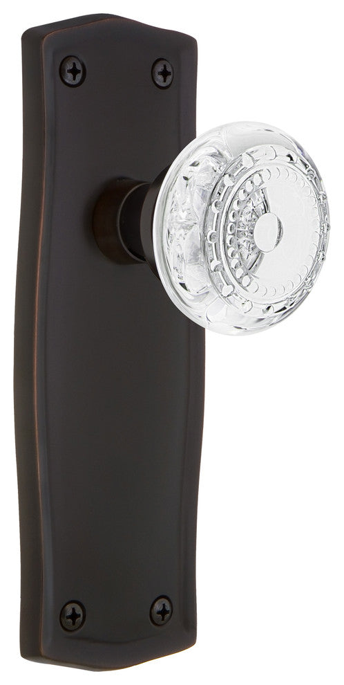 Prairie Plate Double Dummy Crystal Meadows Knob, Timeless Bronze, PRACME