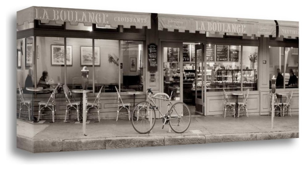 "San Francisco Cafe Pano - 1" By Alan Blaustein, Giclee on Gallery Wrap Canvas