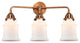 288-3W-AC-G181 Canton 3 Light 24" Bath Vanity Light, Antique Copper