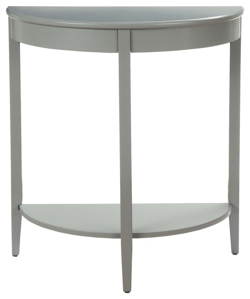 Half Moon Console Table, Gray