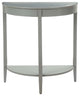 Half Moon Console Table, Gray