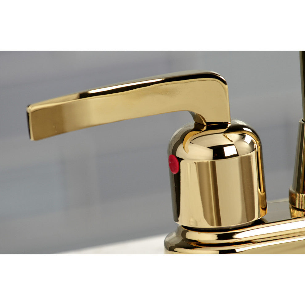 Kingston Brass KB8492EFL Centurion Bar Faucet, Polished Brass