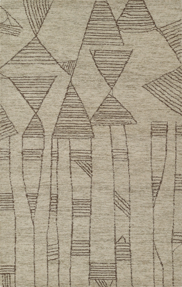 Momeni Teppe Hand Tufted Wool Grey Area Rug 8' X 10'