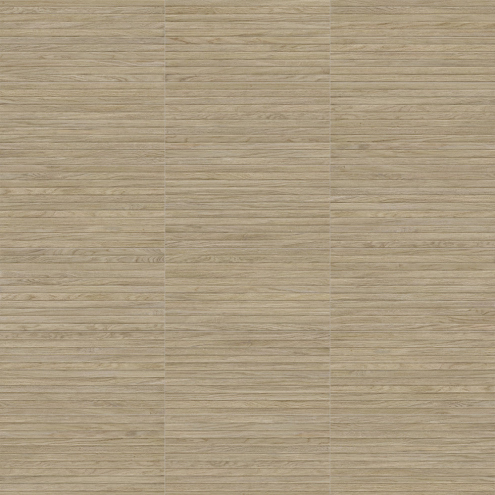 Woodstrip Roble Fluted Ceramic Wall Tile