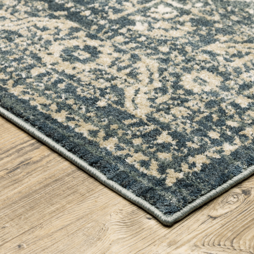 Oriental Weavers Fiona Indoor Rug Blue/ Beige 5'3" X 7'3"