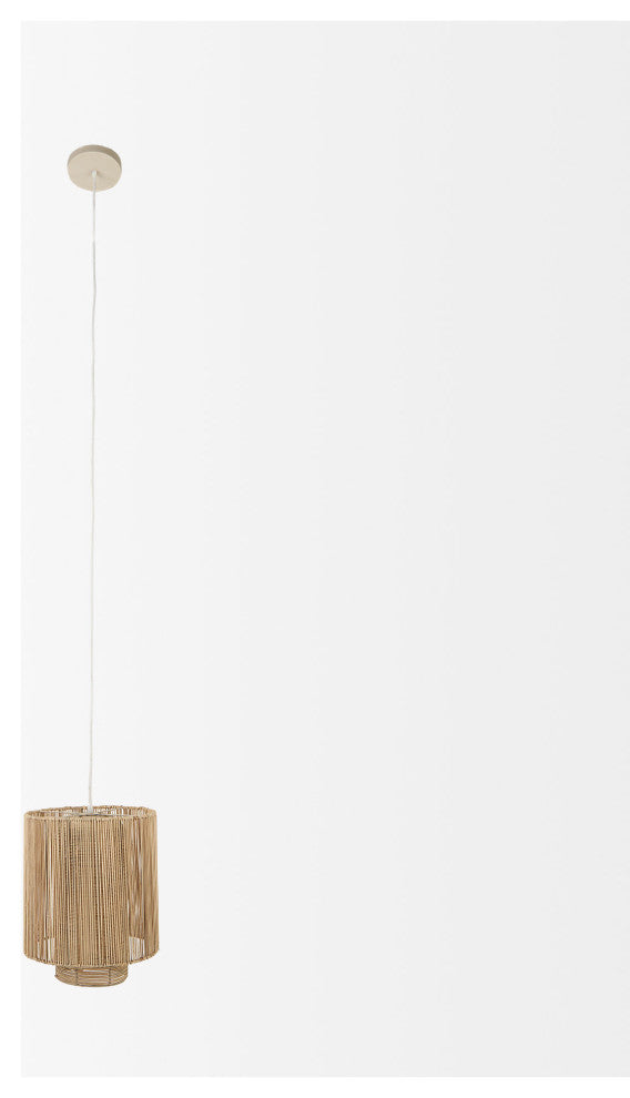 Aviario Natural Cane Cylindrical Pendant Light