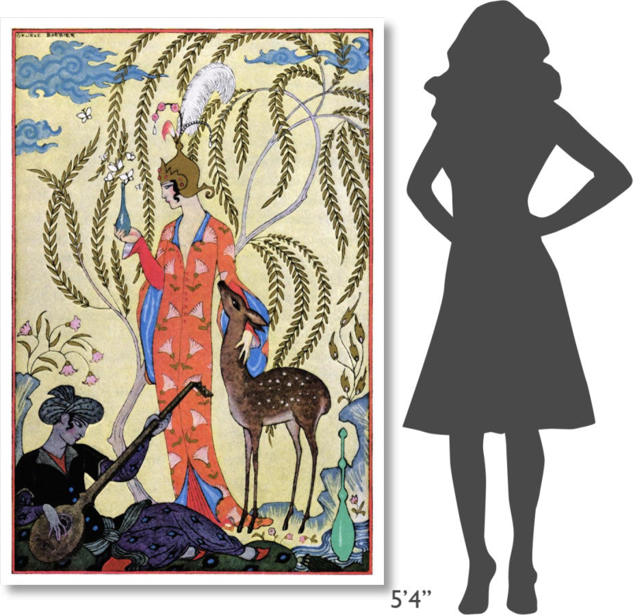 "Persia" Digital Paper Print by Georges Barbier, 42"x62"