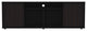 Black TV Stand Media Center With Two Cabinets