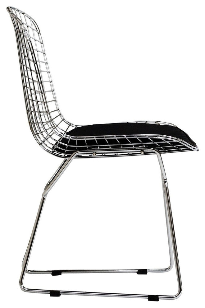 Modern Contemporary Kitchen Dining Side Chair Black