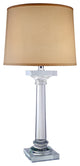 Elegant Lighting Regina Collection Table Lamp, Chrome Finish