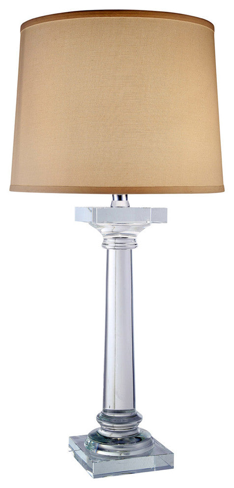 Elegant Lighting Regina Collection Table Lamp, Chrome Finish