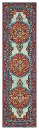 Oriental Weavers Bohemian Blue/ Purple Oriental Indoor Area Rug 2'7"X10'