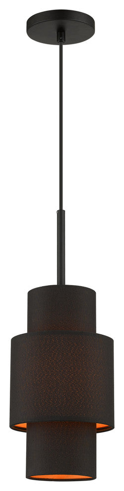 Livex Lighting Sentosa 1-Light Black Pendant