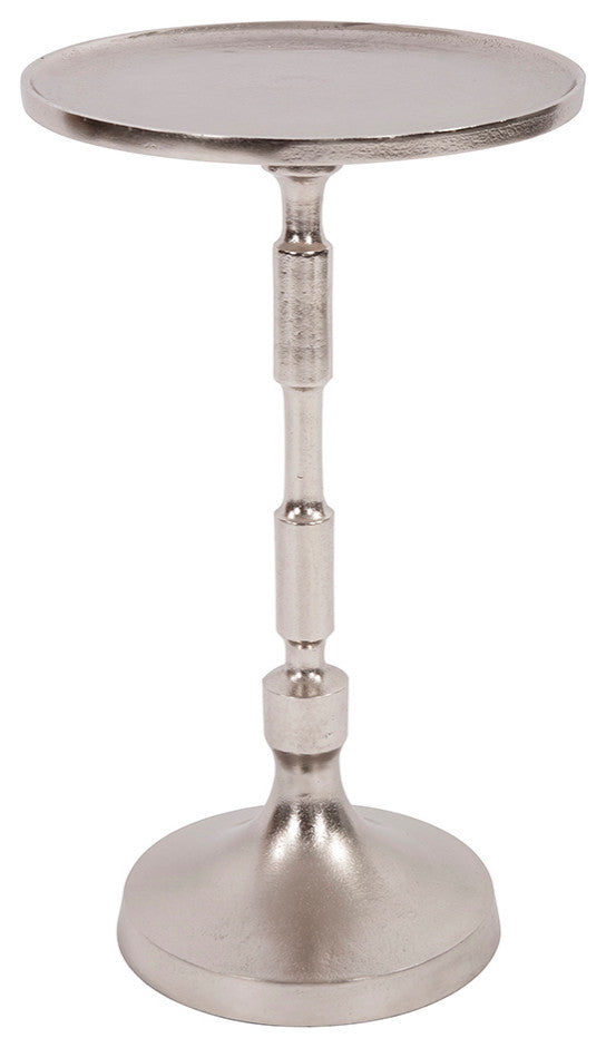 Candlestick Nickel Martini Table