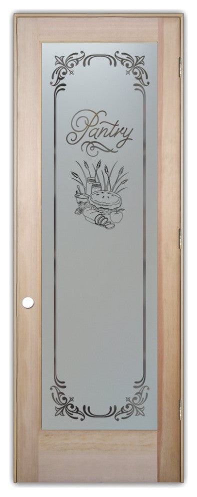 Pantry Door - Apple Pie  - Douglas Fir (stain grade) - 28" x 80" - Knob on...