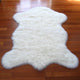 Snowy White Polar Bear Pelt, White Sheepskin, 28"x43"