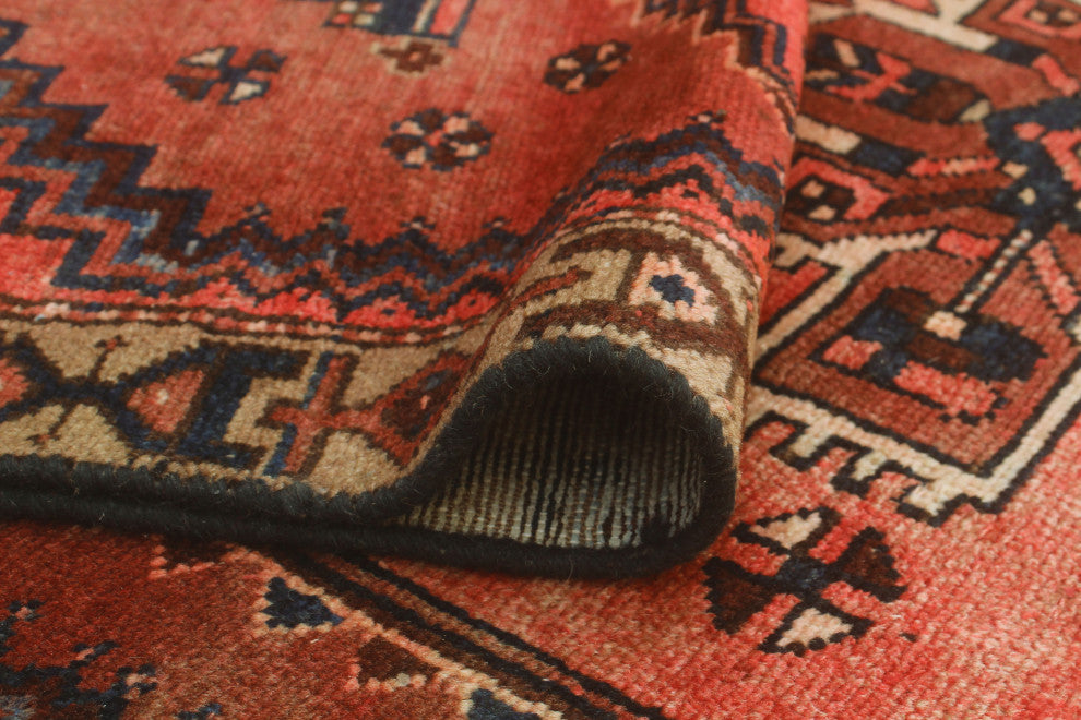 Fine Vintage Distressed Roberto Rust/Brown Runner, 3'9x9'10