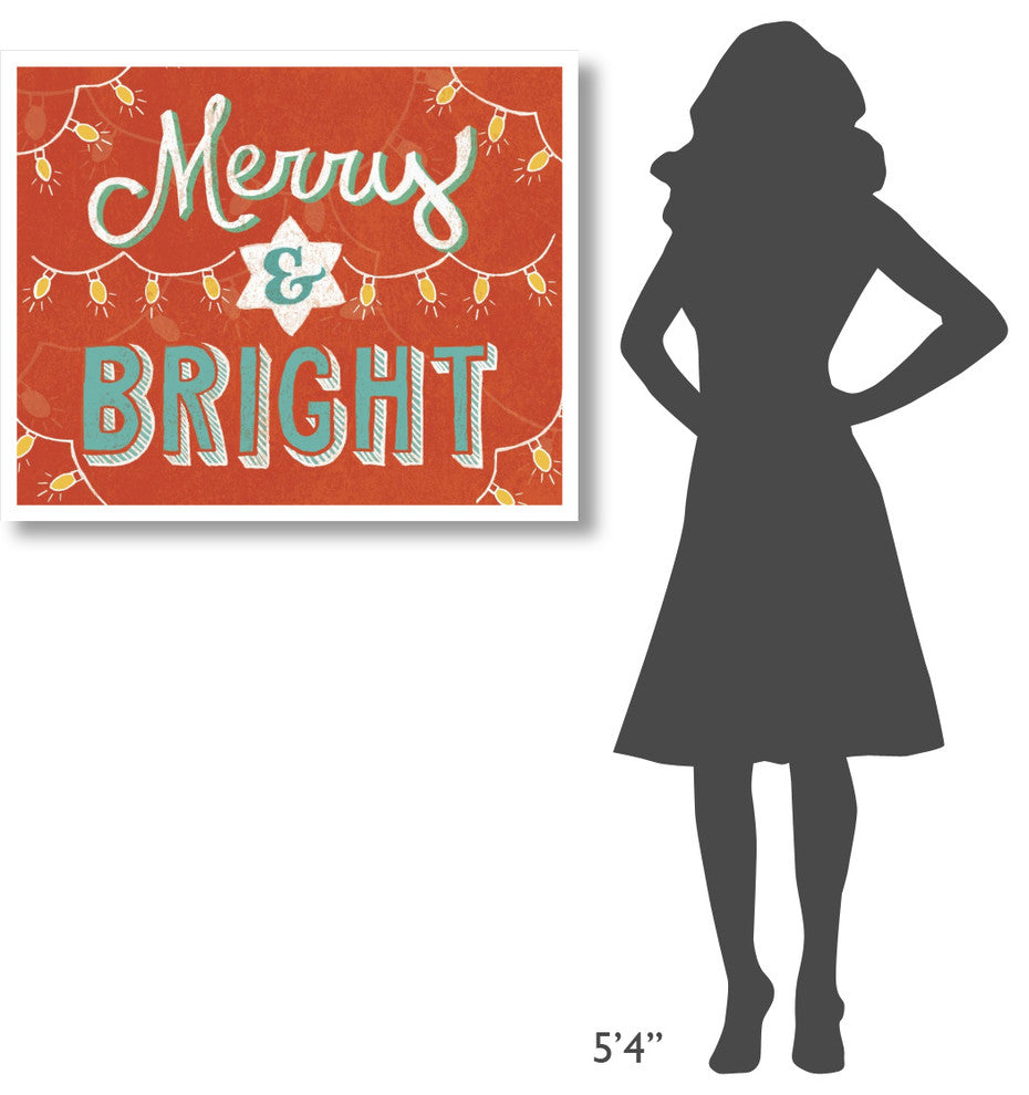"Merry and Bright" Digital Paper Print by Mary Urban, 37"x30"