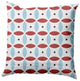 Geometric Decorative Throw Pillow, Ligonberry Red, 16"x16"