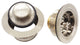 CO2175 3.5" Wing Nut Twist, Kitchen Sink Basket Strainer, Satin Nickel