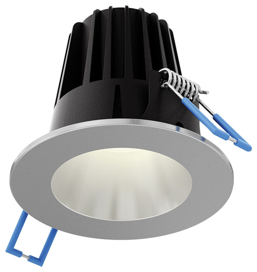 2" Round Wet Rated Regressed LED Down Light, 5-CCT, Satin Nickel