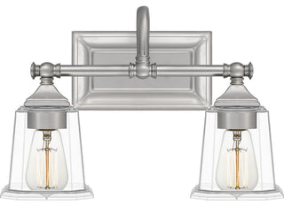 Nicholas 2-Light Bath Vanity, Brushed Nickel