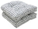 Alauda Frost Wicker Seat Cushion, Set of 2