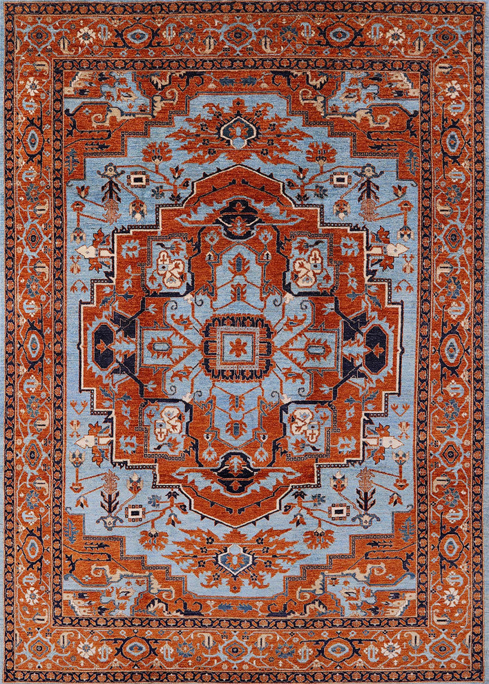 Ahgly Company Indoor Rectangle Mid-Century Modern Area Rugs, 8' x 10'