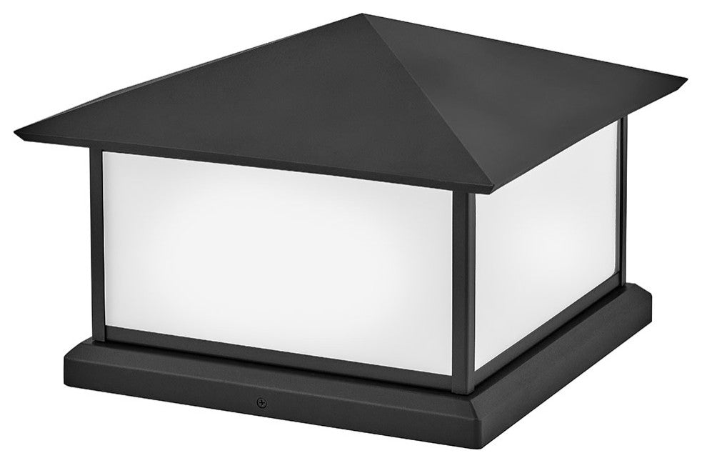 Hinkley Walter Large Pier Mount Lantern 12V, Textured Black