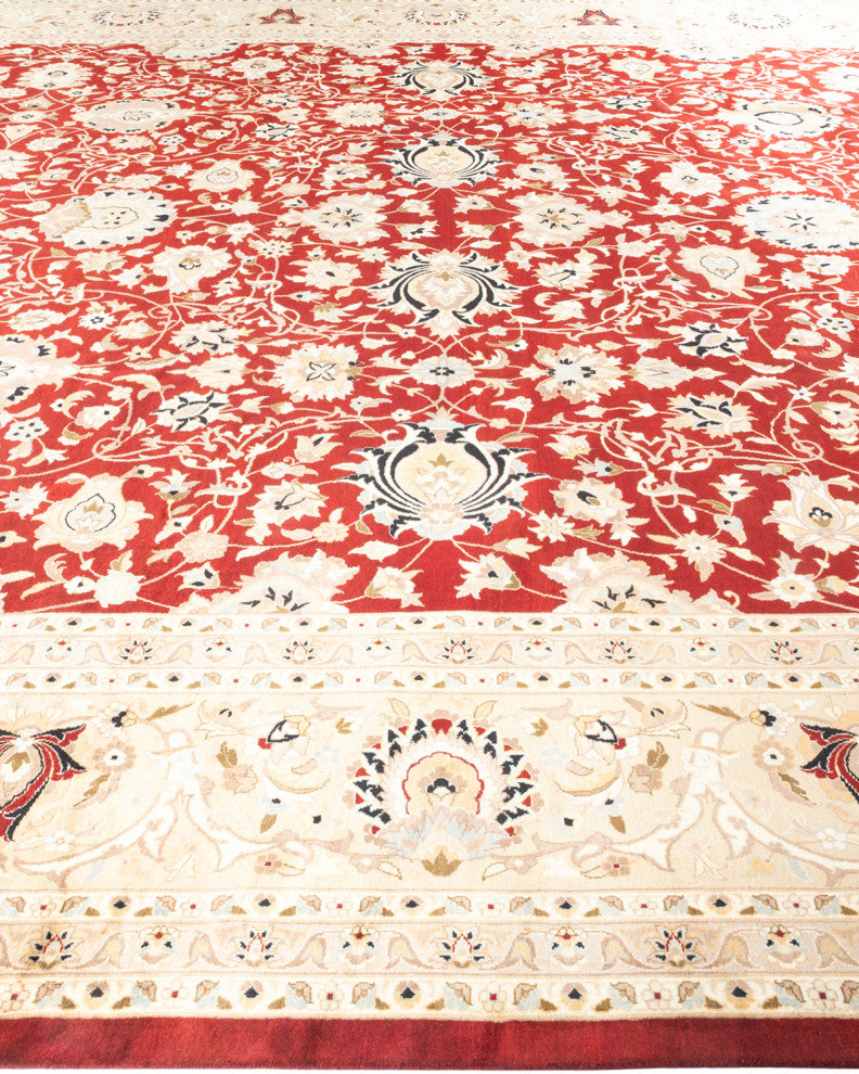 Mogul, One-of-a-Kind Hand-Knotted Area Rug Red, 12' 1" x 18' 7"
