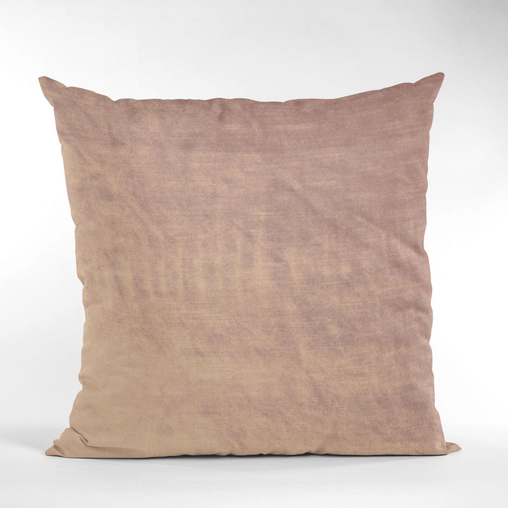 Blush Lux Velvet Shiny Velvet Luxury Throw Pillow, Double sided 20"x36" King