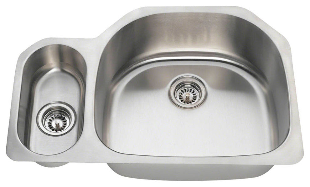 PR123-18 Offset Stainless Steel Kitchen Sink