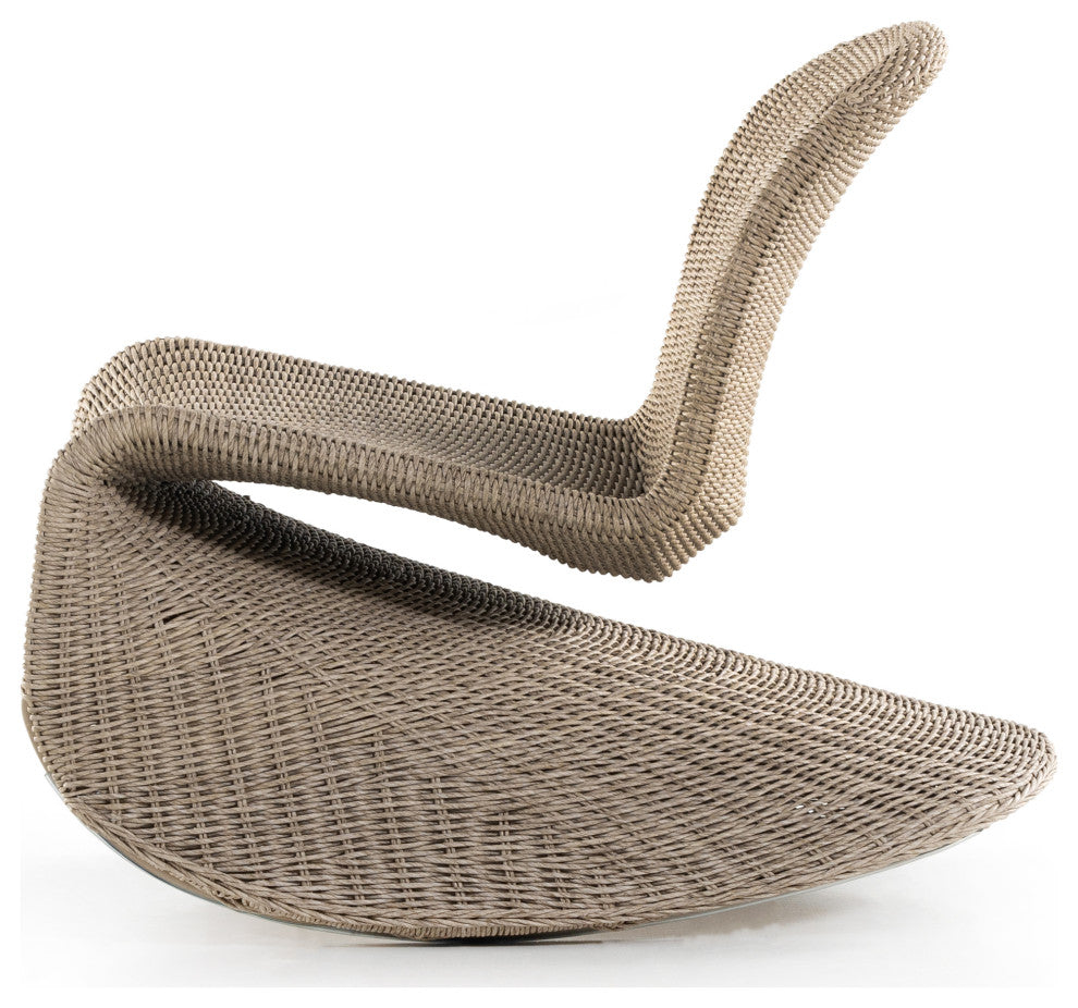 Portia Outdoor Rocking Chair-White