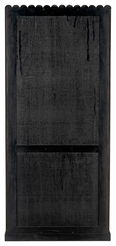NOIR Furniture - Amunet Hutch in Pale Rubbed with Light Brown Trim - GHUT150PR
