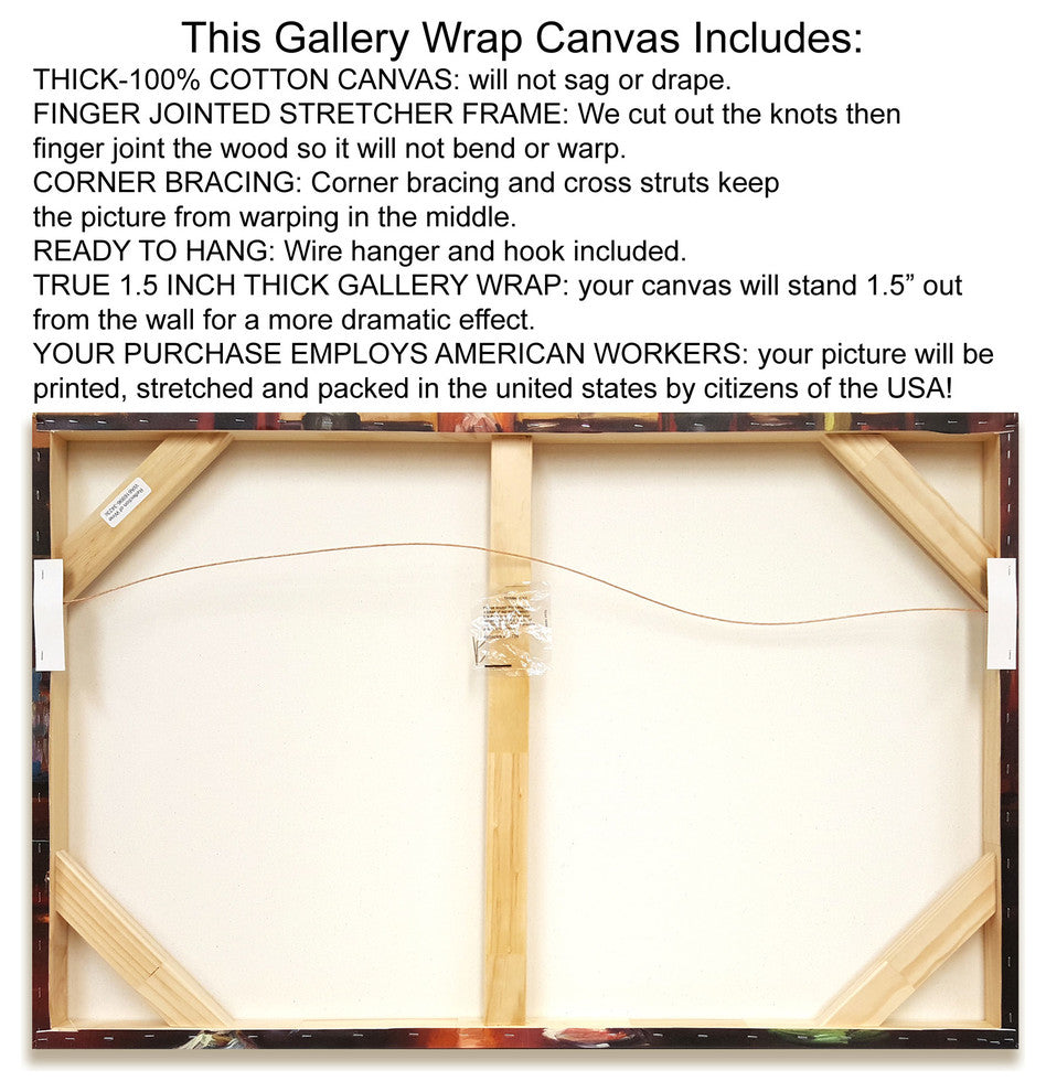 "Dream Cafe Golden Gate Bridge - 36" By Alan Blaustein, Gallery Wrap Canvas