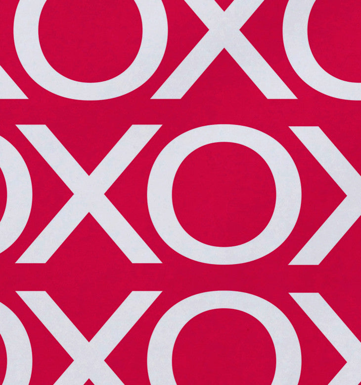 18"x14" Valentine Print Placemat, Fuschia, Set of 4