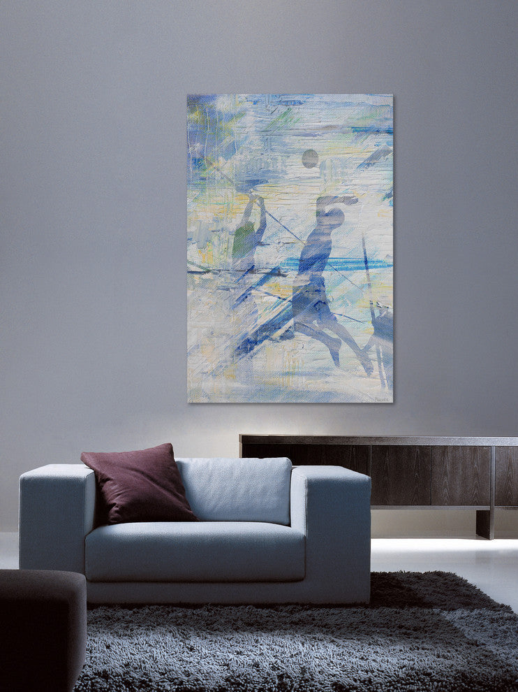 "Spike the Ball" Painting Print on Wrapped Canvas, 40"x60"