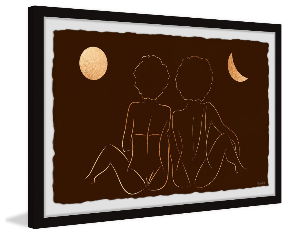 "My Moon" Framed Painting Print, 36x24