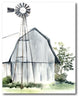 "Watercolor Barn I" Gallery-Wrapped Canvas Wall Art, 16"x20"