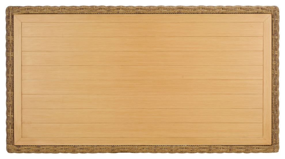 Safavieh Couture Indoor-Outdoor Margarita Wicker Coffee Table, Natural