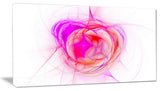 Pink Fractal Explosion Supernova, Abstract Canvas Art Print, 32x16