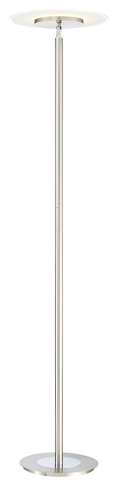 Tampa Single Pole Floor Lamp, Satin Nickel
