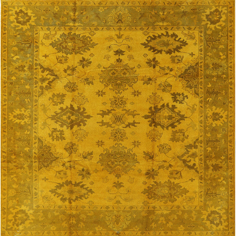 Ahgly Company Indoor Square Mid-Century Modern Area Rugs, 4' Square