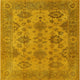 Ahgly Company Indoor Square Mid-Century Modern Area Rugs, 4' Square