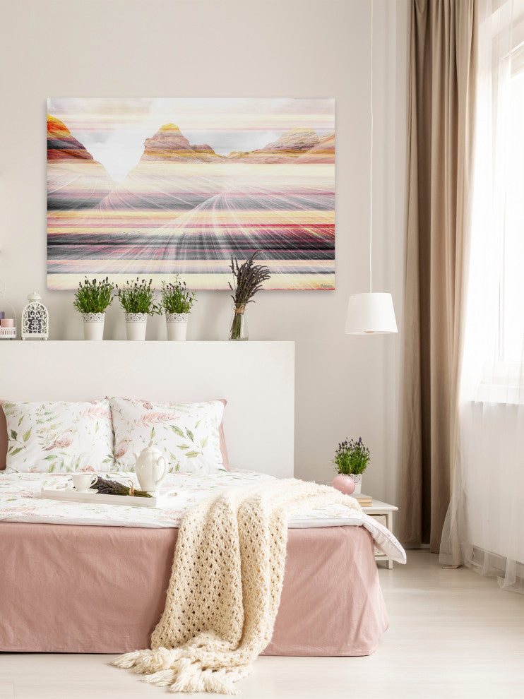 "Desert Travel" Print on Canvas, 18"x12"